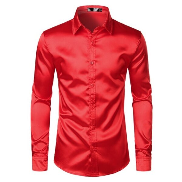 The Luminescent Vinylon Pointed Collar Shirt