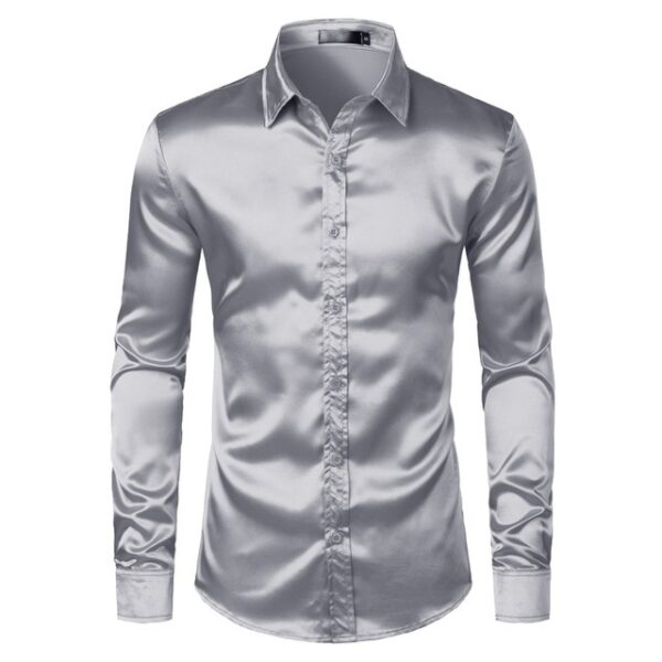 The Luminescent Vinylon Pointed Collar Shirt - Image 4